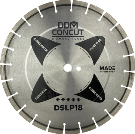 DDM 18in x .125 Dry Cut Cured General Purpose Diamond Blade - Utility and Pocket Knives